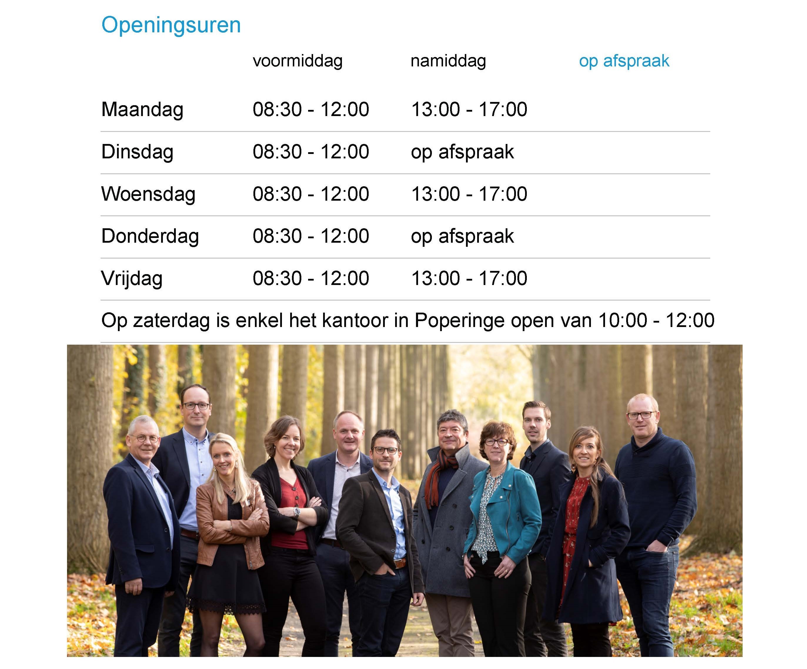 Nieuwe openingsuren vanaf januari 2022!!
